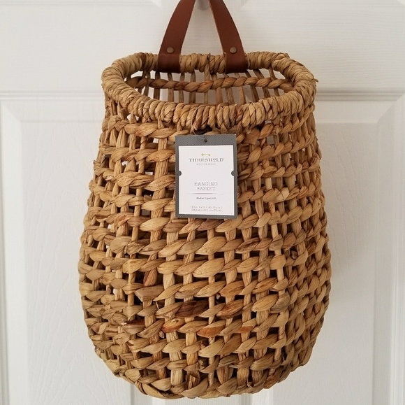 Threshold Accents Threshold Hanging Basket Water Hyacinth Woven